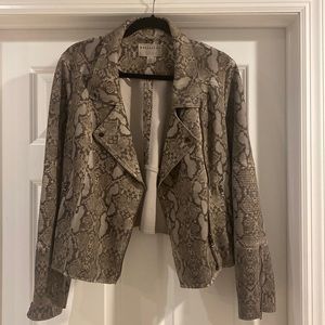 Stylish snake print Marrakech moto jacket, size xl. Excellent condition!!